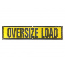 Escort Oversize Load Sign (14" X 60"), Mesh with Grommets – Pilot Car Size